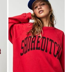 FREE PEOPLE X RETROBRAND CLASSIC CREW SWEATSHIRT SHOREDITCH